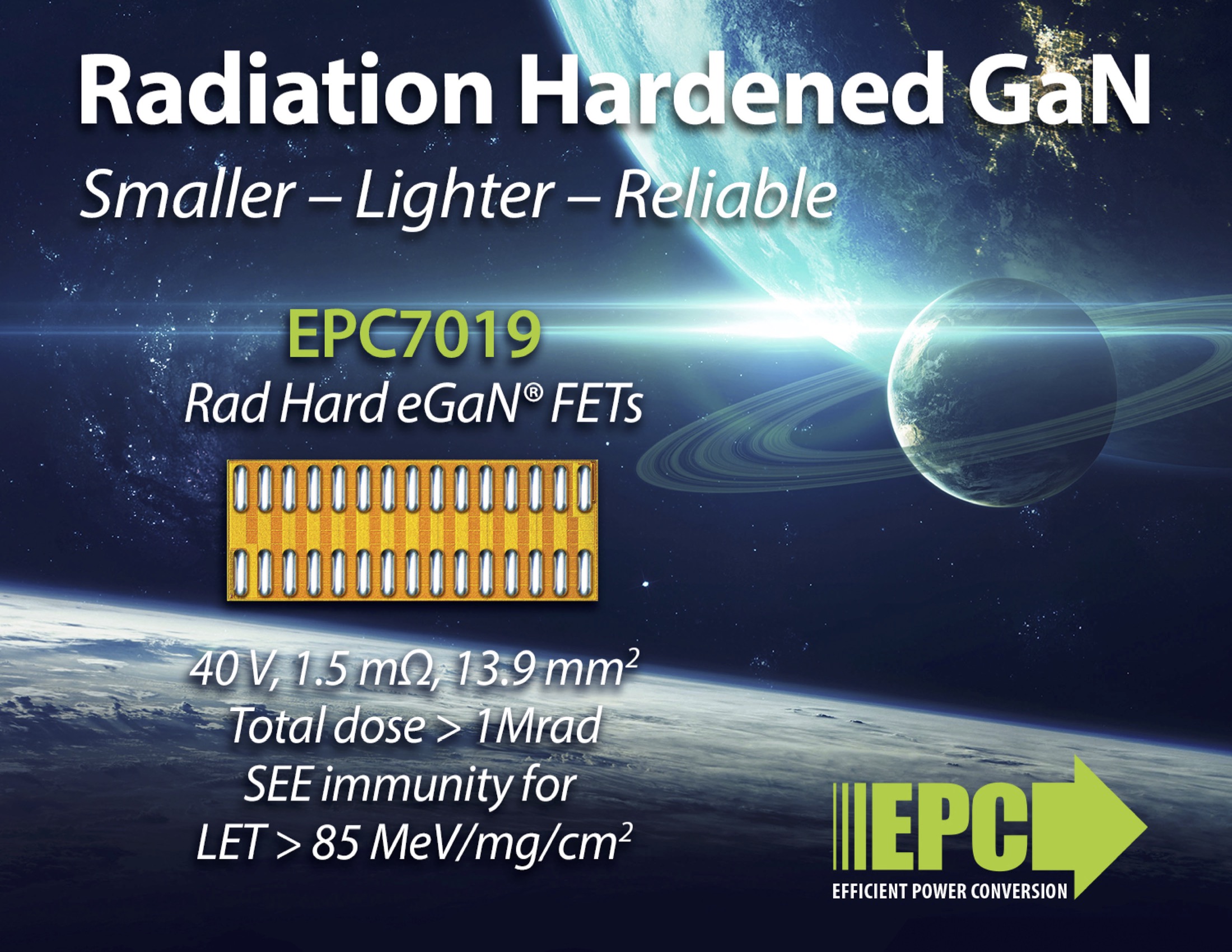 Lowest On-Resistance Rad Hard Transistor Available on the Market for Demanding Space Applications